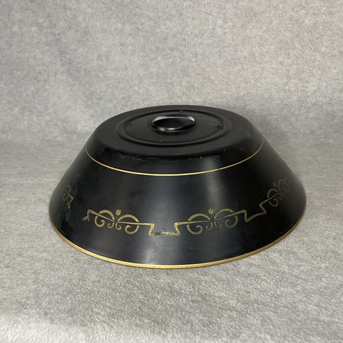 Vtg toleware metal lamp shade - vtg,