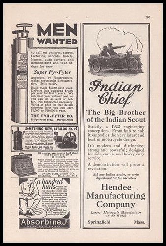 1922 indian chief - indian, motorcycle