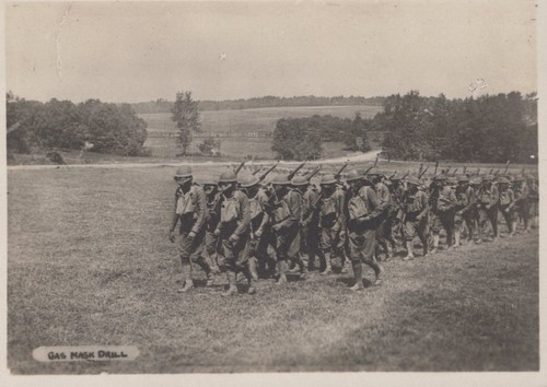 Ww1 aef soldiers - gas, mask