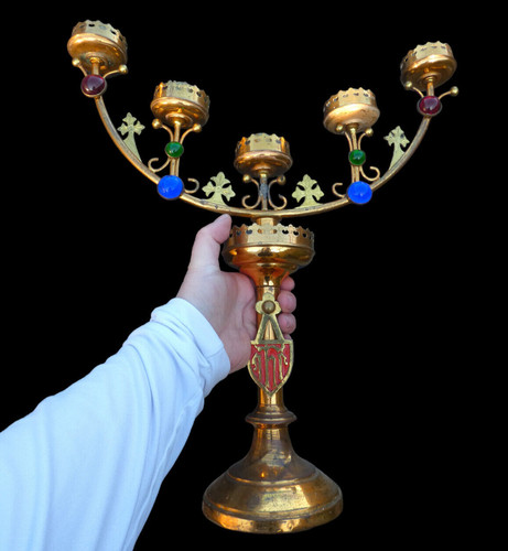 Antique brass church