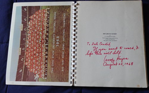 Woody hayes autographed book - woody,