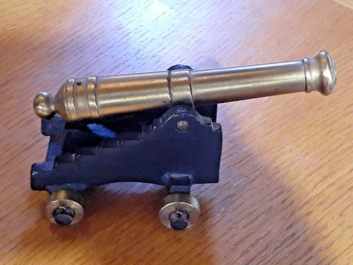 Vintage toy cannon - vintage,