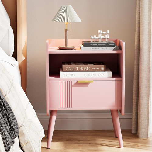 Modern pink night stand with - modern,