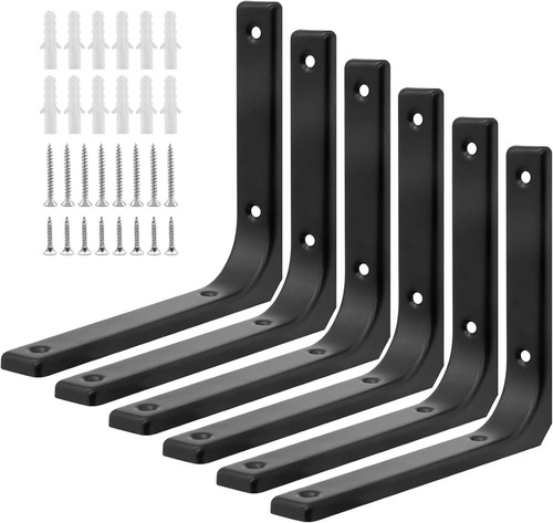 6pcs black metal shelf - 6pcs,