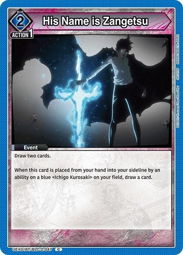 His name zangetsu - name, is