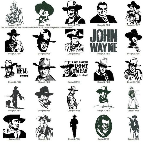 John wayne silhouettes - john,