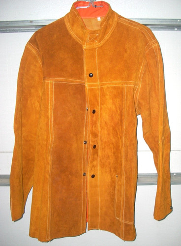 Leather welding jacket - leather,