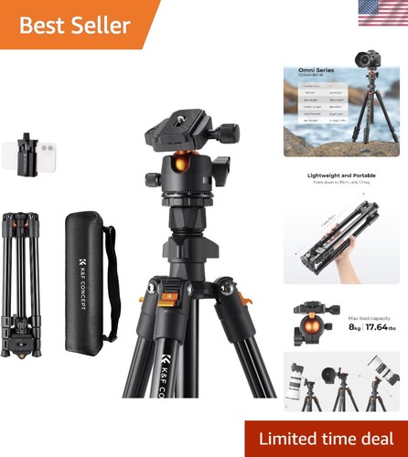 Aluminum travel tripod - aluminum, with