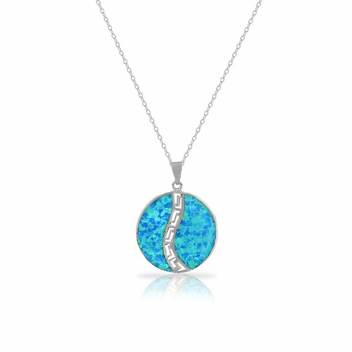 Sterling silver blue simulated - sterling,