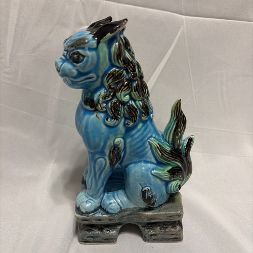 Foo dog blue - dog, turquoise