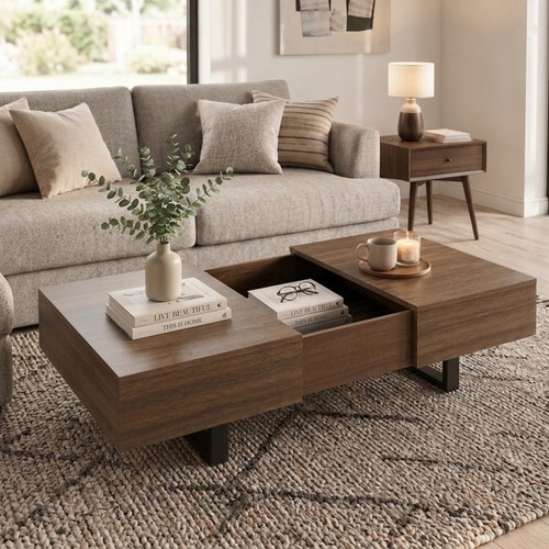 Sliding top coffee table - sliding,