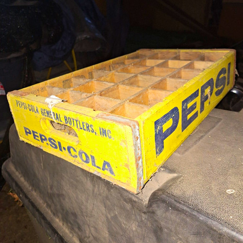 Pepsi vintage wooden bottle - wooden,