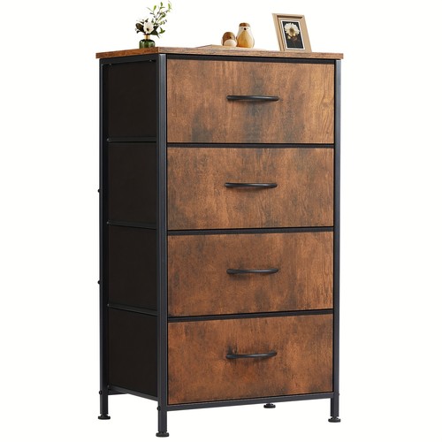 Slim fabric dresser storage - dresser,
