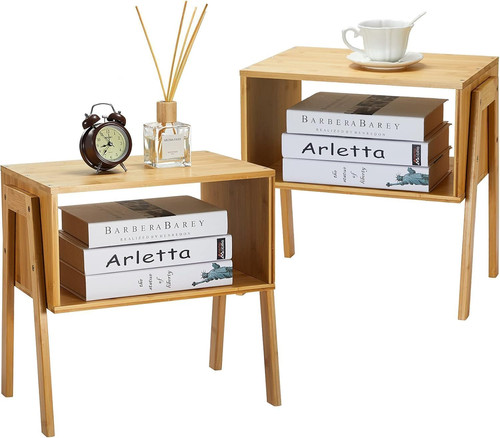 Bamboo nightstands set 2 - bamboo,