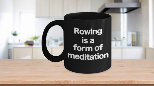 Rowing mug black coffee cup - coffee,