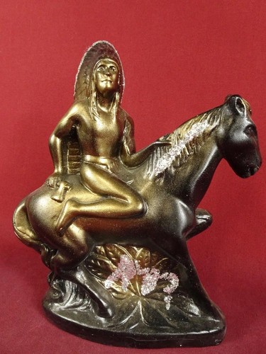 Vintage chalkware native - vintage,