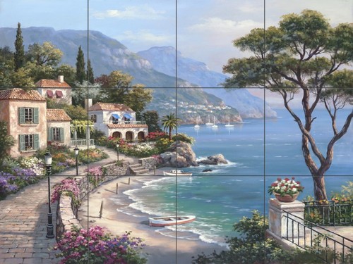 Ceramic tile mural kitchen - ceramic,