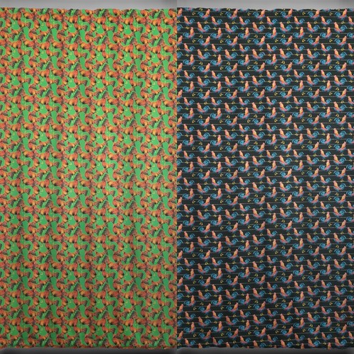 Roosters french door curtain - french,