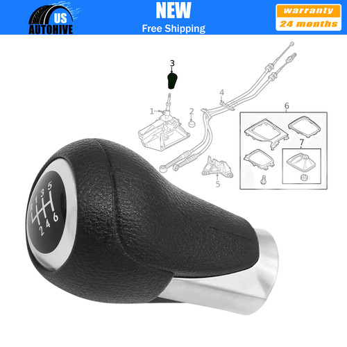 Gear shift knob - knob, black