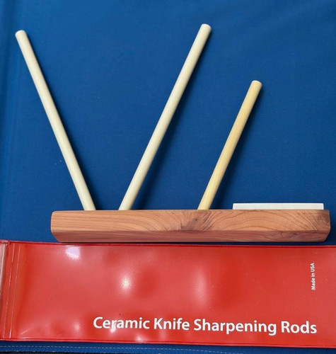 Ceramic sharpening rods with - sharpening,