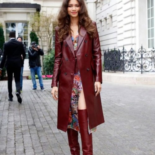 Burgundy lambskin leather - burgundy,