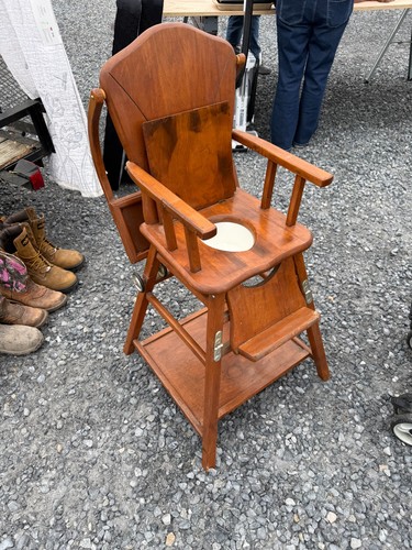 Antique high chair roughly