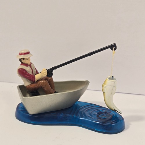 Miniature fisherman figurine - miniature,