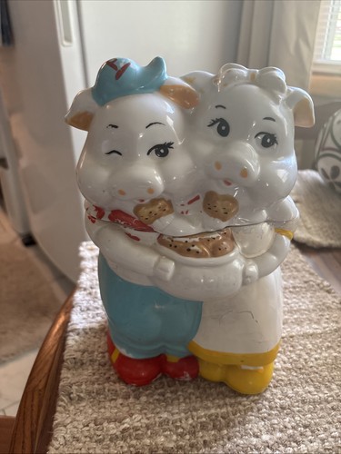 Vintage smiley pigs - vintage,