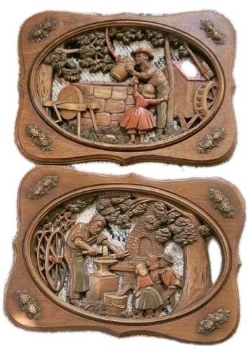 Vintage burwood wall plaques - burwood,
