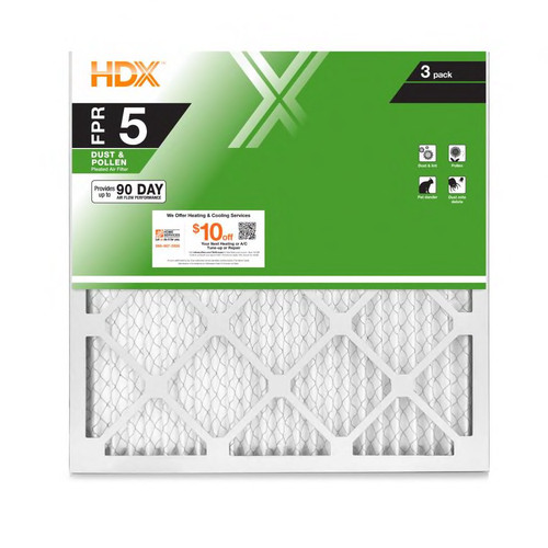 1 standard pleated - x, x