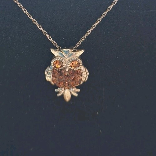 Owl pendant necklace - owl,