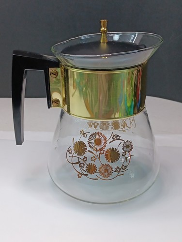 Mcm golden gilded - golden, flowers