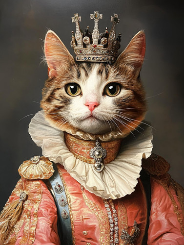Custom pet portrait wall art - pet,