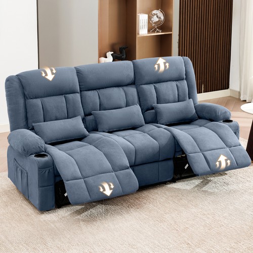 Manual reclining sofa 3 - reclining,