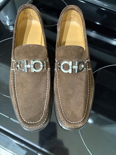 Ferragamo men brown suede - men’s,
