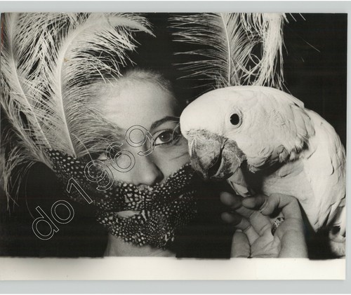 Vintage woman wearing feathers - woman,