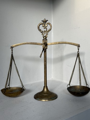 Vintage brass scale justice - vintage,