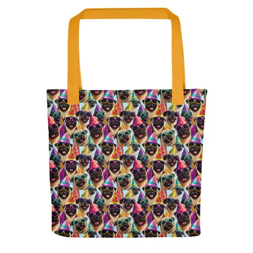 Funny pugs tote bag cute - bag,