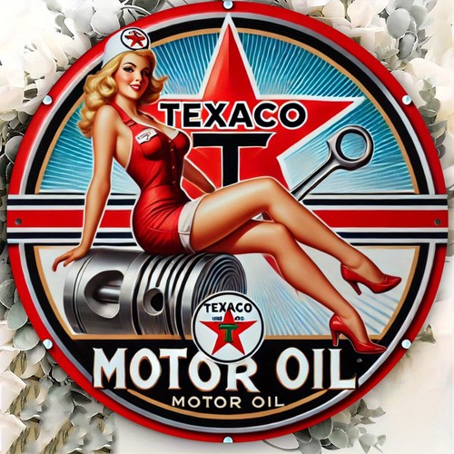 Texaco vintage gasoline tin - texaco,