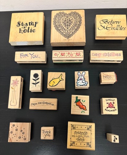Assorted rubber stamps - assorted, set