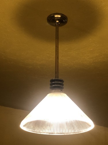 Vintage holophane pendant - vintage,