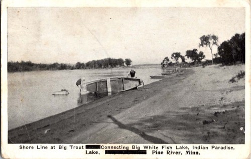 Pine river postcard shore - mn,