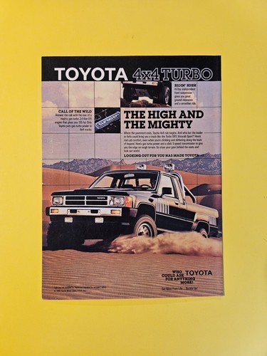 1986 toyota 4x4 turbo the - toyota,