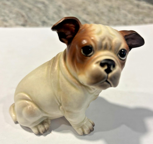 Vtg porcelain bulldog puppy - porcelain,