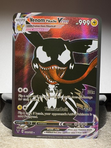 Venom pikachu pokémon card - venom,