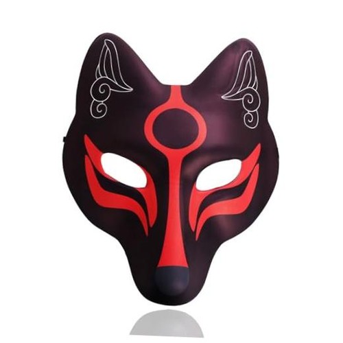 Utavu fox mask - utavu, kabuki