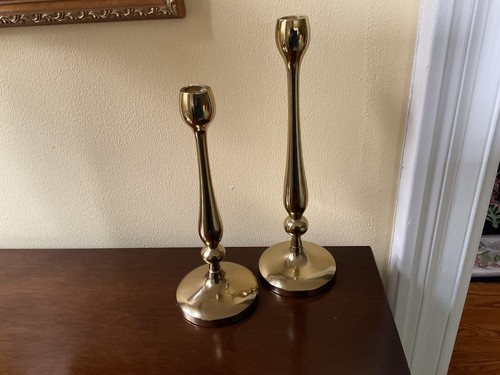 Pair tall brass - pair, of