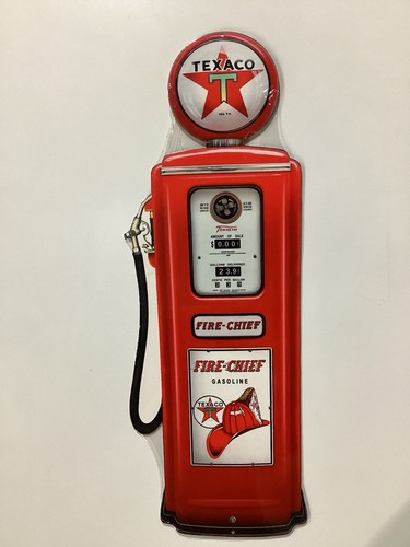 Texaco gas pump laser cut - pump,
