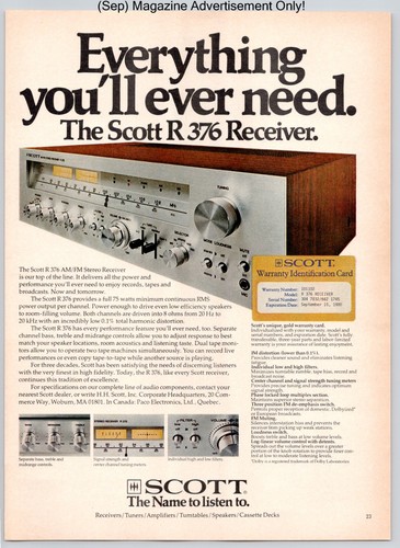 Scott r376 stereo - stereo, receiver
