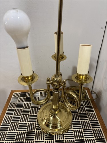 Solid brass table lamp - brass, with